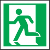 running man symbol (running left)