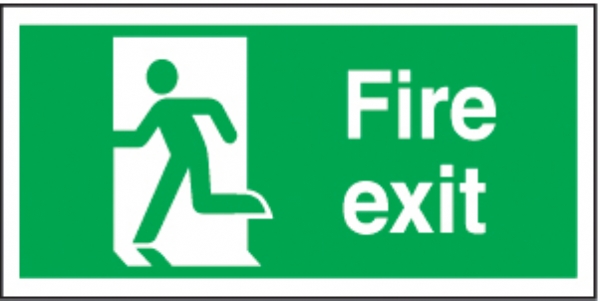 fire exit (man left)  