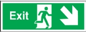 exit arrow diagonal down right