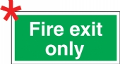 fire exit only