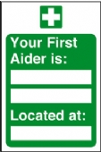 your first aider is: