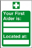 your first aider is: your first aider is: