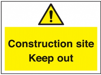 Construction site keep out 