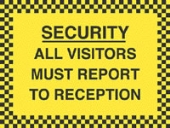 all visitors must report to reception 