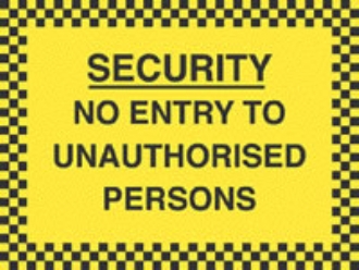 no entry to unauthorised persons 