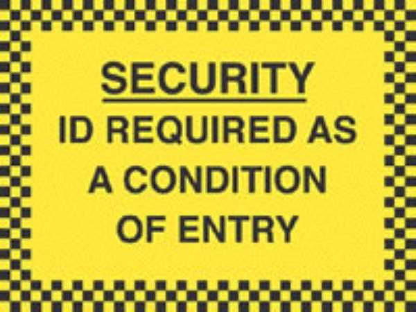id required as a condition of entry 