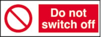 do not switch off (pack of 10) 