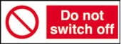 do not switch off (pack of 10) 
