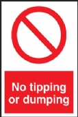 No tipping or dumping 