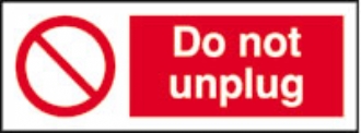 do not unplug (pack of 10) 