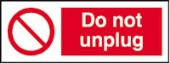 do not unplug (pack of 10) 