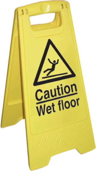 caution wet floor cleaning stand 