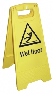 wet floor cleaning stand