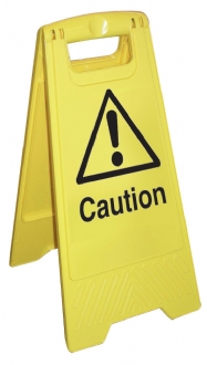 caution cleaning stand