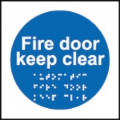 fire door keep clear 