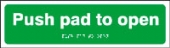push pad to open push pad to open