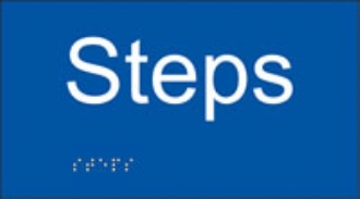 steps (white & blue) 