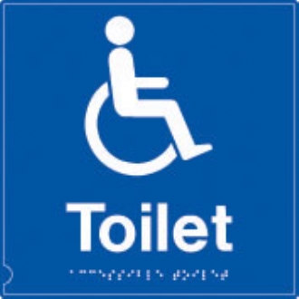 toilet - men/women symbol  (white & blue)