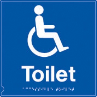 disabled wc symbol - (black & white)
