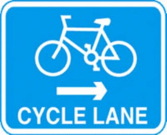 cycle lane right with channel 