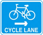 cycle lane right with channel 