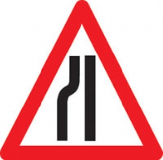 single file traffic symbol 