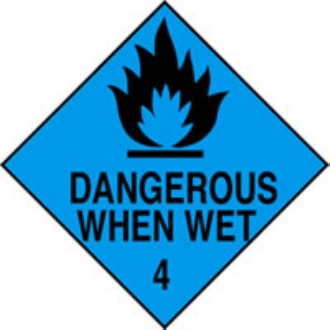 dangerous when wet 