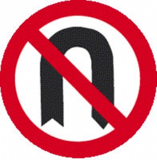 no u turn without channel 