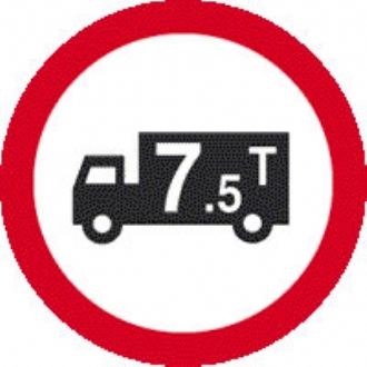 lorry tons 7.5 tonnes c/w text