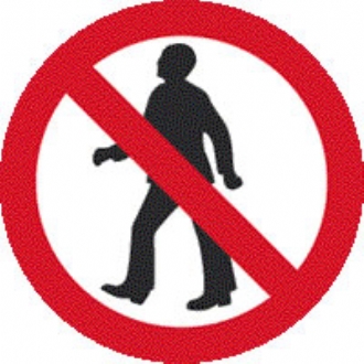 no pedestrians without channel