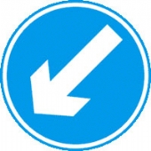 arrow diagonal right  c/w channel