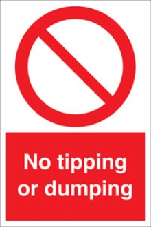 No tipping or dumping