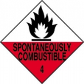 spontaneously combustible 