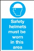 Safety helmets must be worn..