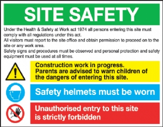 Site Safety board 