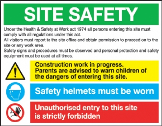 Site Safety board 