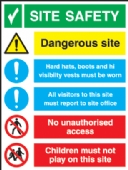 Site Safety board  tuff