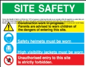 Site Safety board  tuff