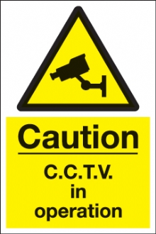 warning cctv in operation (ali) with channel 