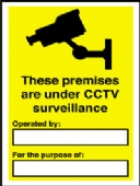 under cctv surveillance w.text & channel