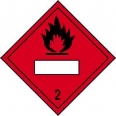 new regulation placard flammable 2 