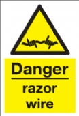 danger razor wire danger razor wire