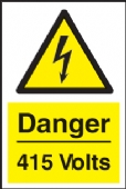 warning danger 415 volts