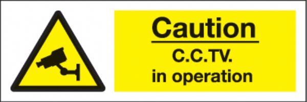 caution cctv in operation