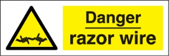 danger razor wire