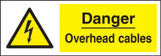 danger overhead cables