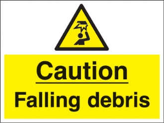 caution falling debris 