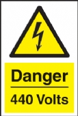 danger 440 volts 