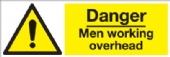 danger men working overhead 