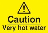 caution very hot water 